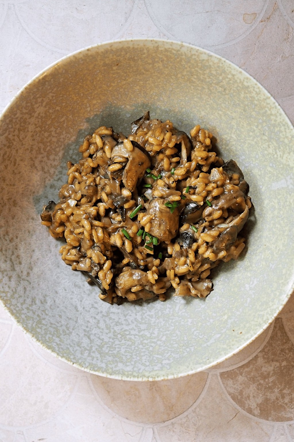 Simple Mushroom Risotto