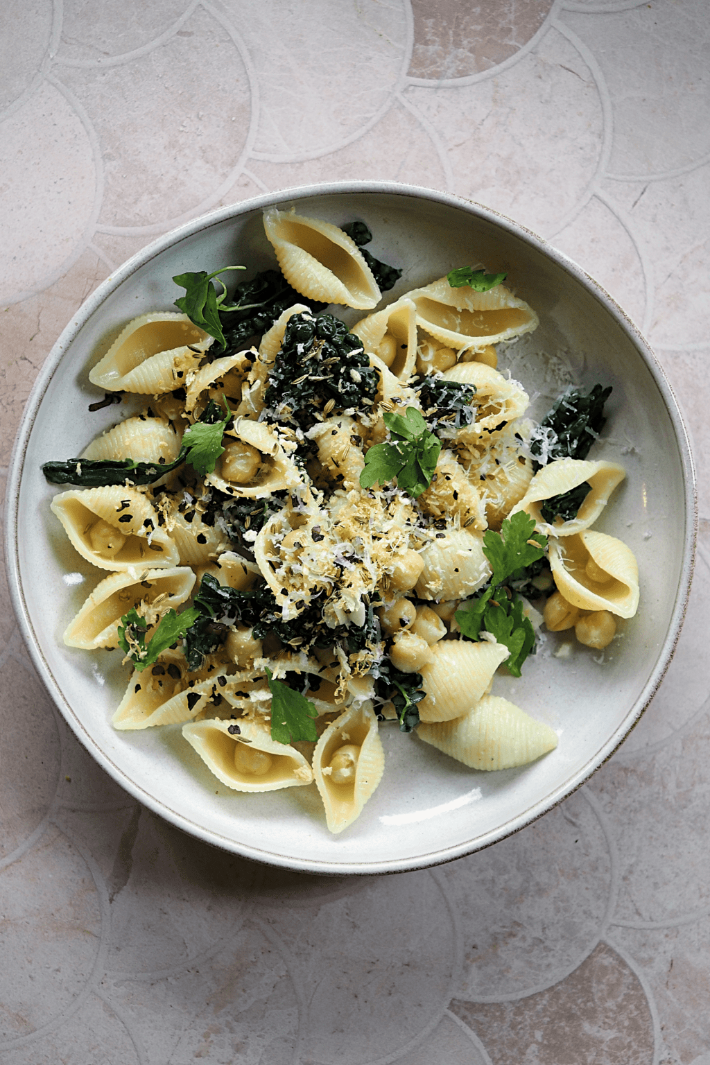 Lemony Cavolo Nero Chickpea&nbsp;Pasta