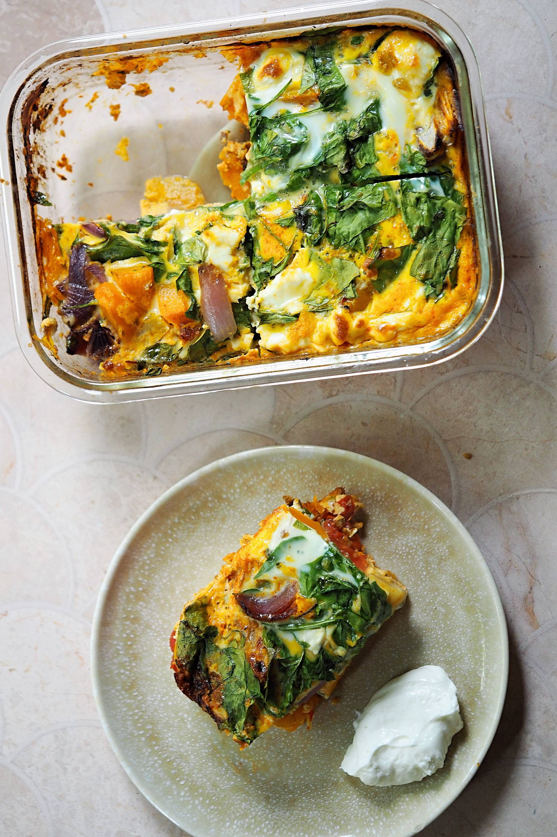Meal Prep Mediterranean Vegetable Frittata – But First, Food