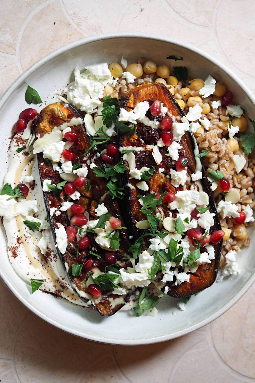Smoky Rose Harissa Aubergine Grain&nbsp;Bowl