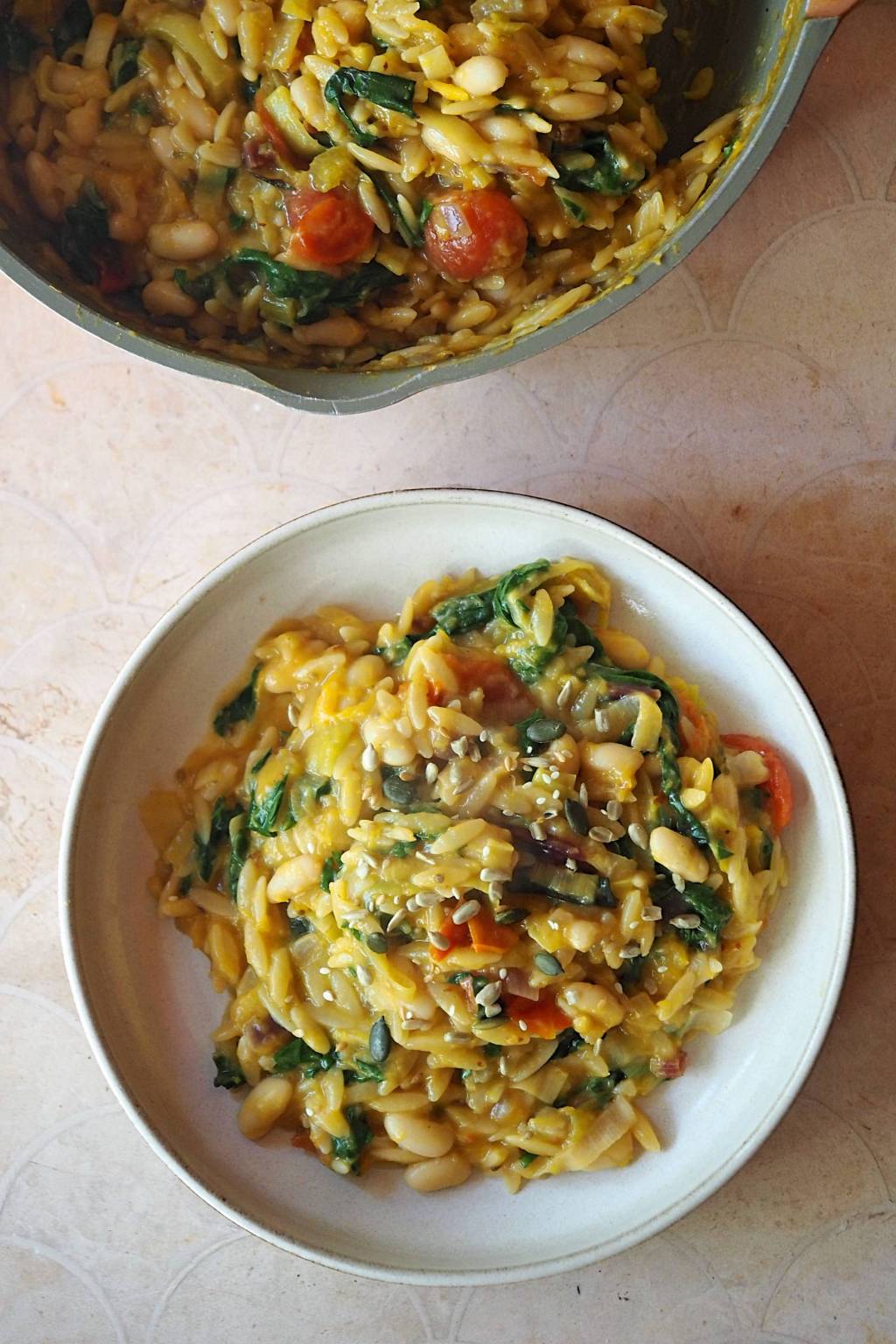 Autumn Orzo with Squash, Leek &&nbsp;Chard
