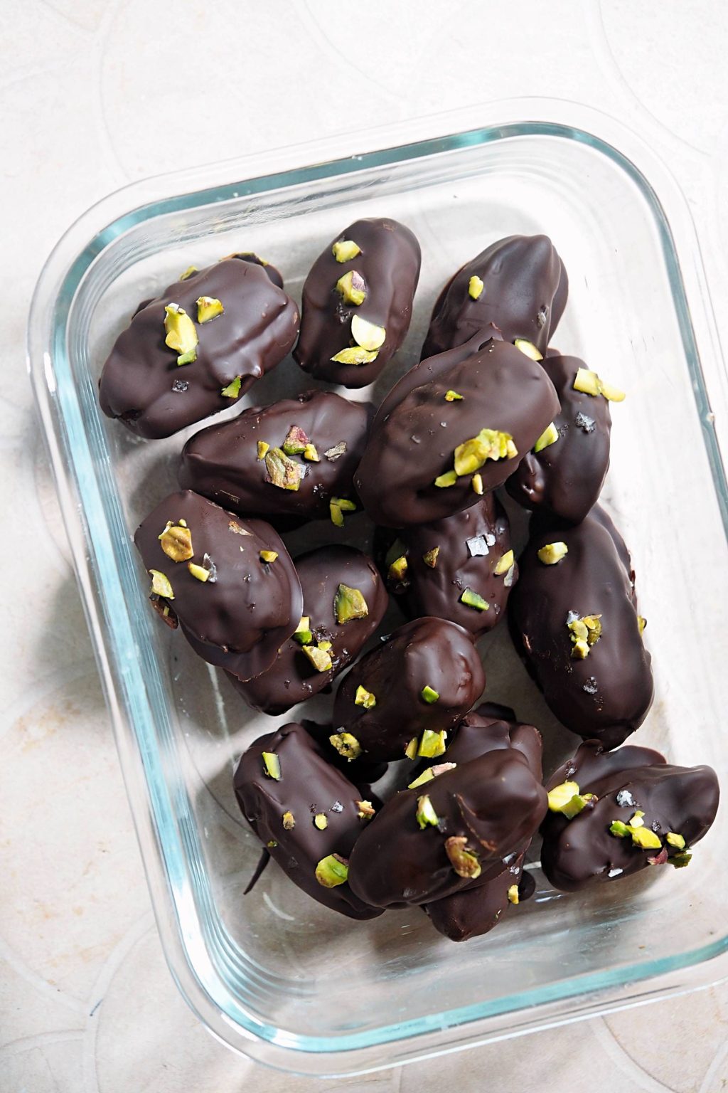 Double Pistachio Stuffed Chocolate&nbsp;Dates