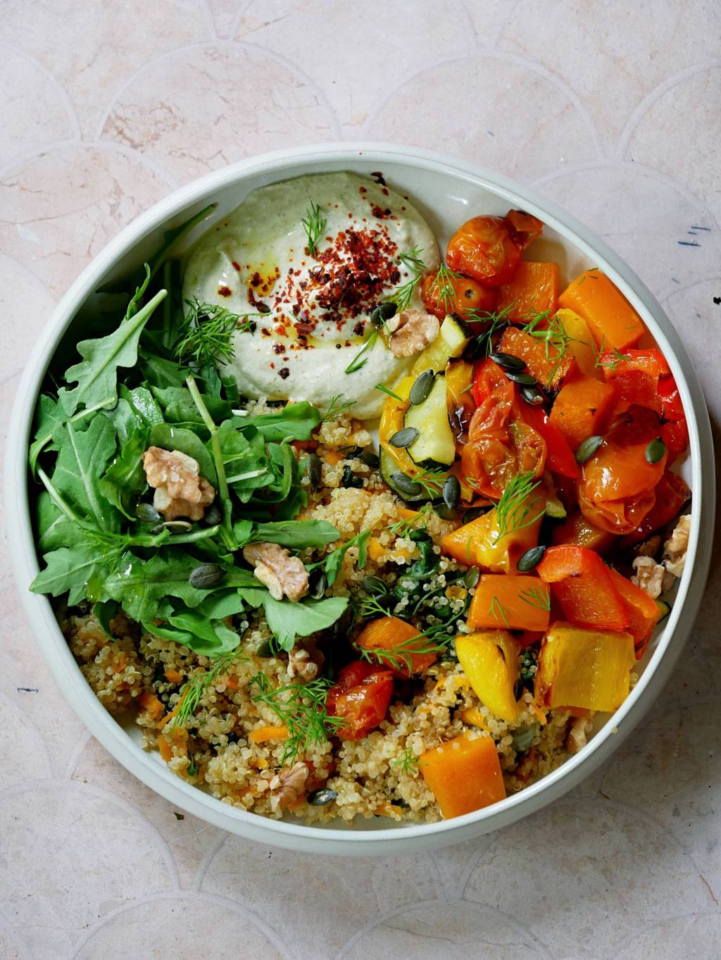 Avocado Hummus Nourish Bowl | High-Fibre,&nbsp;Low-FODMAP